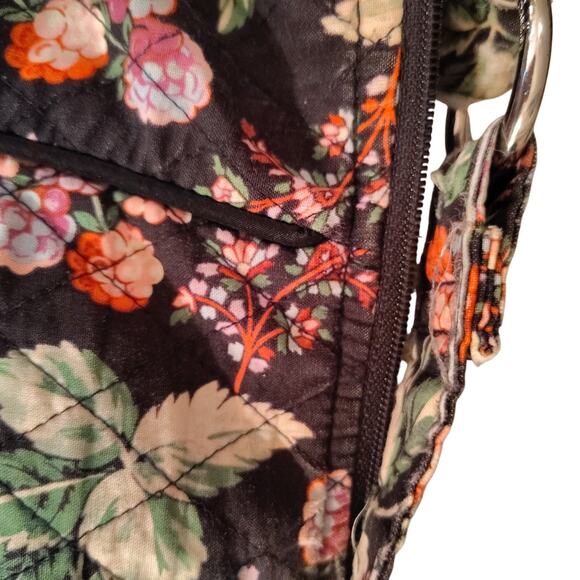 Vera Bradley Crossbody – Black with Pink Floral Cluster – Very Good Condition - Picture 8 of 8